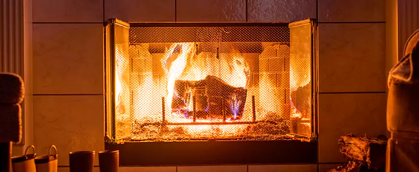 Mendota Hearth Landscape Fireplace Installation in Sun City Center, Florida