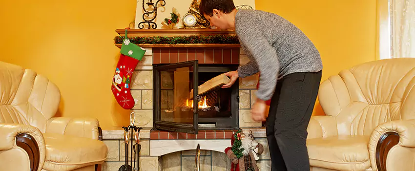 Rusted Metal Fireplace Restoration in Sun City Center, Florida